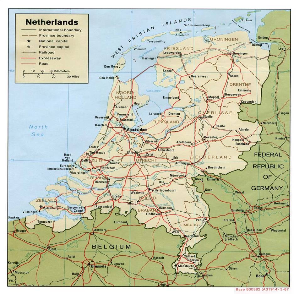 Image result for the netherlands road map